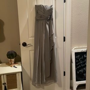 David's Bridal gown dress Mercury 2 strapless